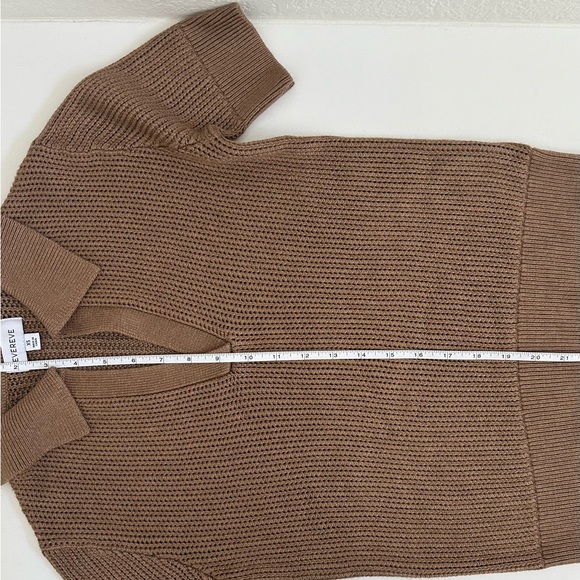 Evereve Adeline Polo Pullover Brown Knit Women’s Size XS - Picture 5 of 7